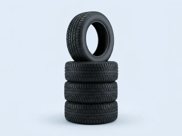 Pile de quatre pneus neufs