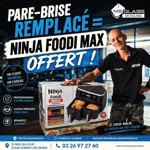 Client de MS Glass Detailing avec son cadeau, Ninja Foodi Max, photo publiée le 11/08/2026